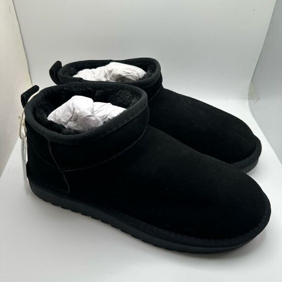 CUSHIONAIRE Women's pull on boot 8.5 BLACK NWT - Picture 1 of 7